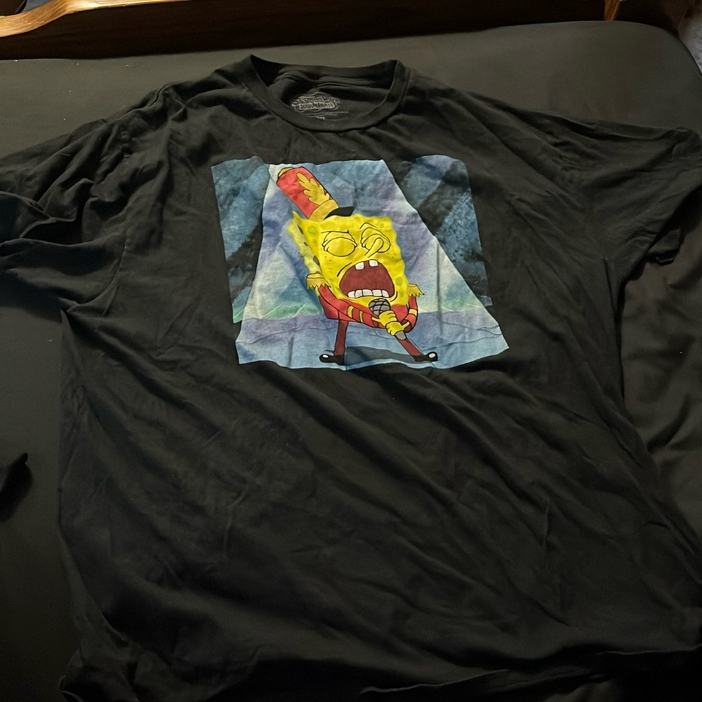 black spongebob shirt